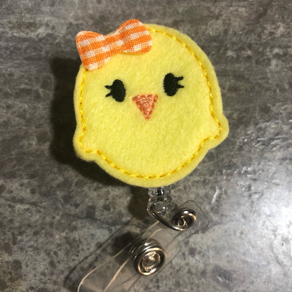 Easter Chick Badge Reel